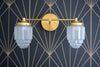 Skyscraper Shade - Art Deco Vanity - Wall Light Fixture - Statement Lighting - Art Deco Lighting - Model No. 9777