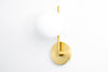 Wall Sconce Light - Minimalist Sconce - Glass Globe Sconce - Bathroom Lighting - Model No. 8203