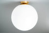 16inch Acrylic Globe - Gloss White Ceiling Light - Large Light Fixture - Model No. 7826