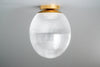 Acrylic Ribbed Oval Globe Light - Prismatic Light - Art Deco Ceiling Light - Model No. 4388