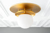 5" Globe Lighting - Opal Globe - Modern Ceiling Light - Ceiling Fixture - Model No. 6296