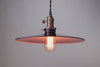 Hanging Lights - Lighting Pendant -  Metal Industrial Pendant - Black Shade - Model No. 9840