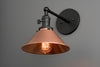 SCONCE MODEL No. 3362- Industrial Wall Lights with a Black finish. Designed and produced by newwineoldbottles at Peared Creation