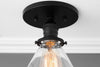 CEILING LIGHT MODEL No. 8758- Industrial Ceiling Lights with a Black finish. Designed and produced by newwineoldbottles at Peared Creation