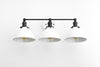 VANITY MODEL No. 2110- Mid Century Modern bathroom lighting with a White/Black finish. Designed and produced by MODCREATIONStudio at Peared Creation