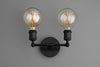 SCONCE MODEL No. 7462- Industrial Wall Lights with a Black finish. Designed and produced by newwineoldbottles at Peared Creation