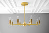 CHANDELIER MODEL No. 1240-Art Deco dining room light fixtures with a 10" Total w/ 6" rod finish. Designed and produced by DECOCREATIONStudio at Peared Creation