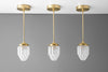 Pendant Light - Art Deco - Skyscraper Shade - Hanging Light - Art Deco Shade - Kitchen Lights - Frosted Glass - Model No. 5492