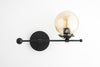 SCONCE MODEL No. 4353- Mid Century Modern Wall Lights with a Black finish. Designed and produced by MODCREATIONStudio at Peared Creation