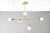 CHANDELIER MODEL No. 1041-Art Deco dining room light fixtures with a 26" total w/ 12" rod finish. Designed and produced by DECOCREATIONStudio at Peared Creation