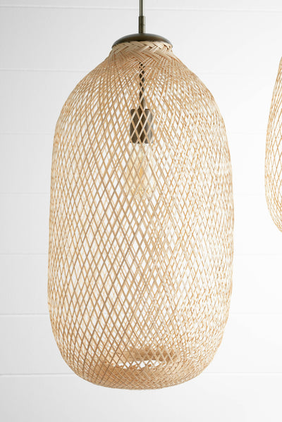 Bamboo Pendant Light - Antique Brass Pendant - Hanging Lights - Boho Light - Boho Pendant - Bamboo - Boho Lighting - Boho Model No. 4187