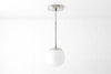 Mid Century Modern - Neckless Globe Light - Pendant Light - Kitchen Lighting - Ceiling light - 6 inch Globe Light Fixture - Model No. 7056