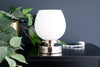 Frosted Glass Lamp - Small Table Lamp - Accent Lamp - Simple - Delicate Table Lamp - Model No. 4735