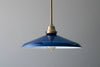 14" Blue Industrial Shade - Ceiling Fixture - Pendant Lamp - Industrial Style Hanging Light - Model No. 5794