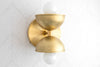 Double Sconce - Brass Sconce - Wall Sconce Light - Dome Sconce - Wall Lamp- Model No. 1181