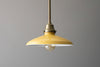 Pendant Lamp - Ceiling Fixture - 10" Harvest Gold Shade - Industrial Style Hanging Light - Model No. 8617