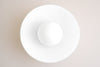 White Dome Light - Modern Wall Sconce - Glass Globe Sconce - Bathroom Lighting - Wall Light - Model No. 2113