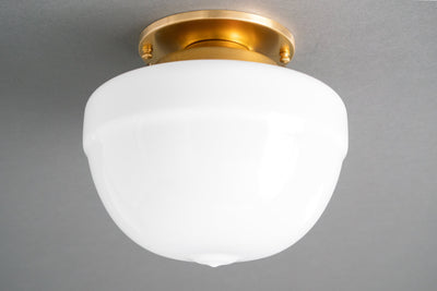 Ceiling Light - 8in Acorn Shade - Made in USA - Light Fixture - Bedroom Lighting - Model No. 6824