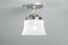 Modern Ceiling Light - Frosted Square Shade - Pendant Lamp - Lighting - Light Fixture - Model No. 7451