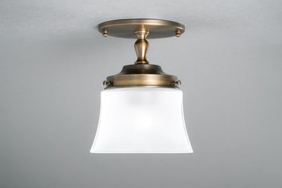 Modern Ceiling Light - Frosted Square Shade - Pendant Lamp - Lighting - Light Fixture - Model No. 7451