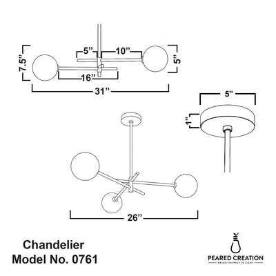 CHANDELIER MODEL NO. 0761