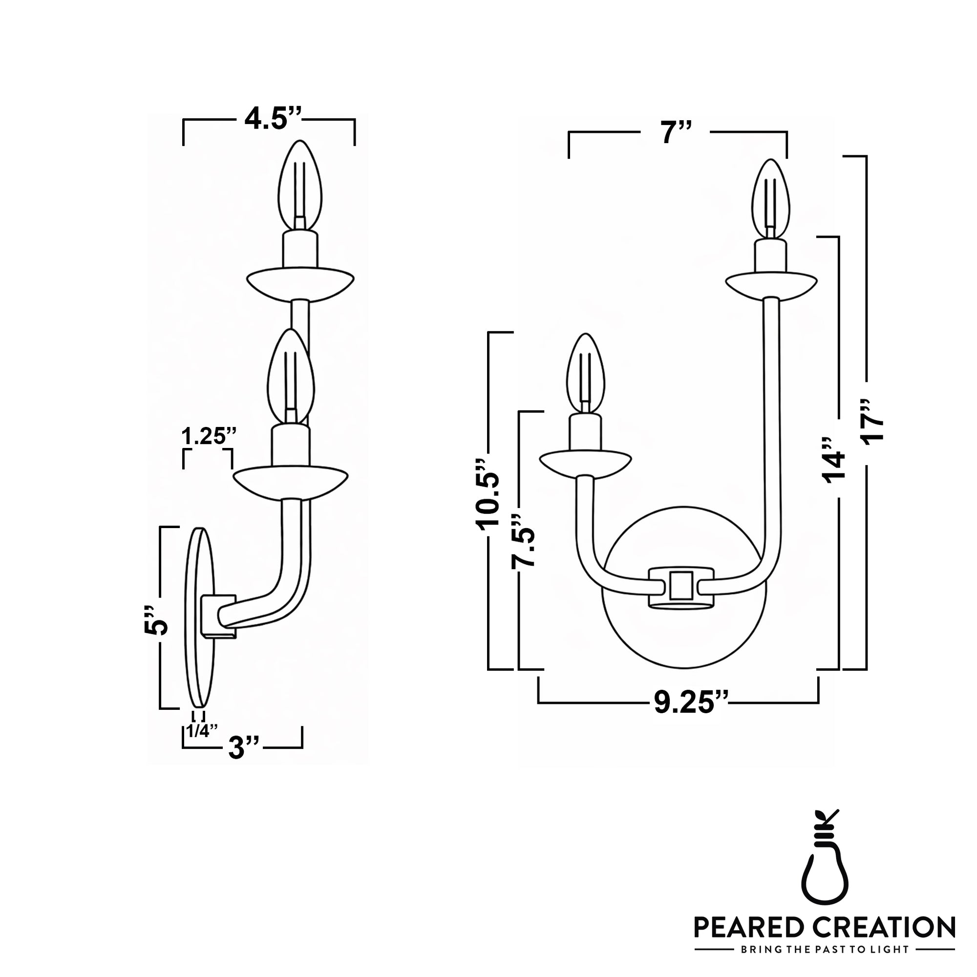 SCONCE MODEL NO. 9725