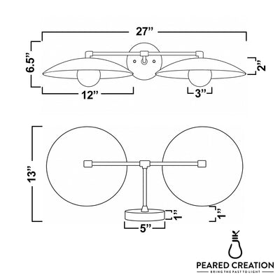 VANITY LIGHT MODEL NO. 1168