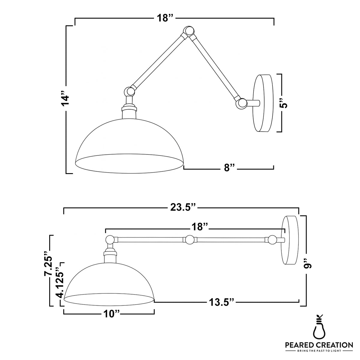 SCONCE MODEL NO. 6161