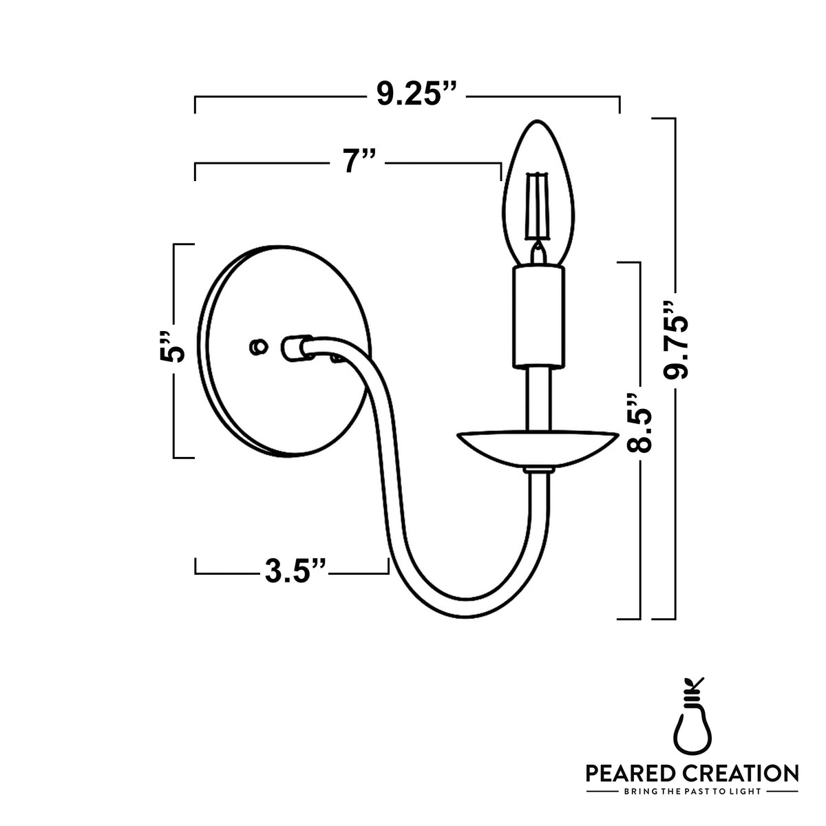 SCONCE MODEL NO. 6772