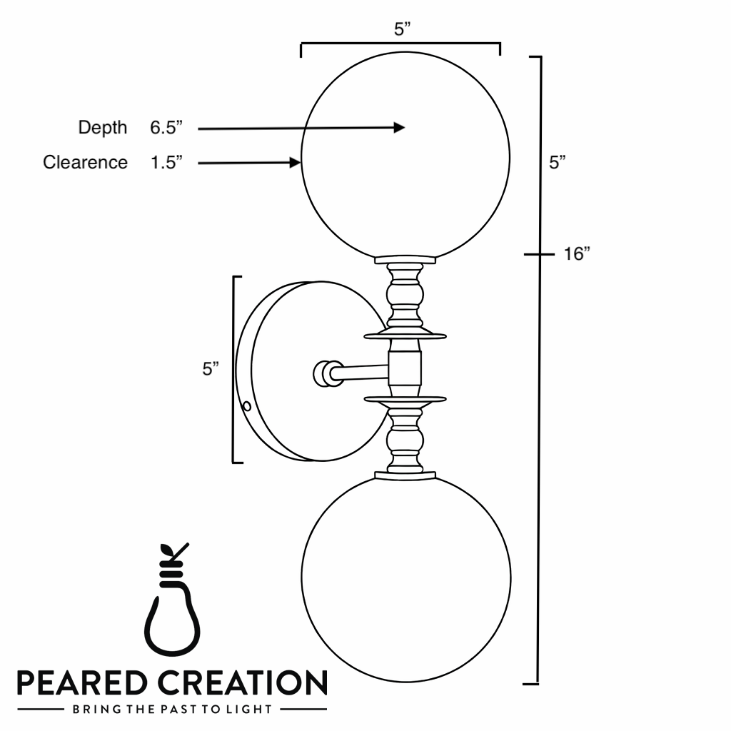 VANITY LIGHT MODEL NO. 2500