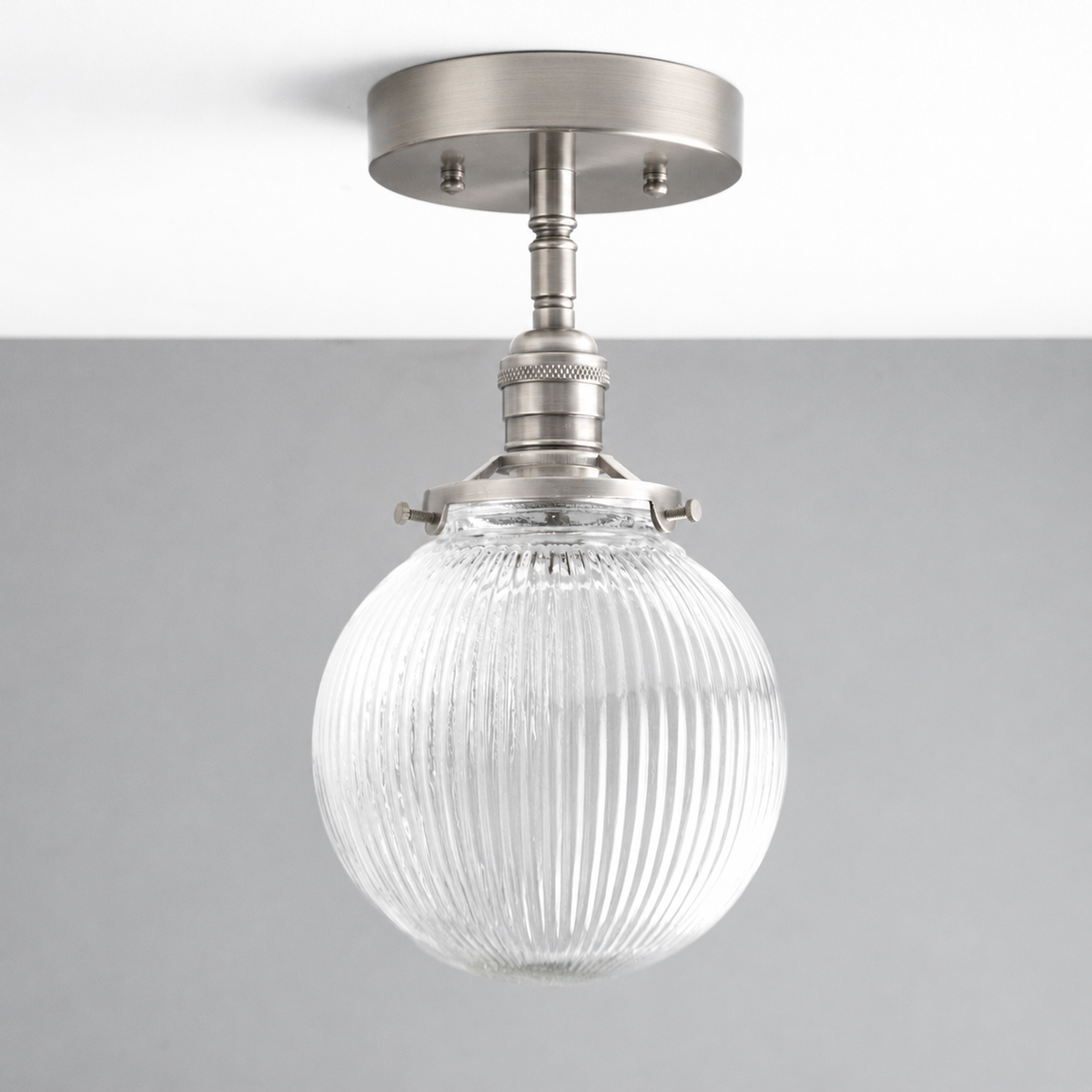 CEILING LIGHT MODEL NO. 1642 in Brushed Nickel