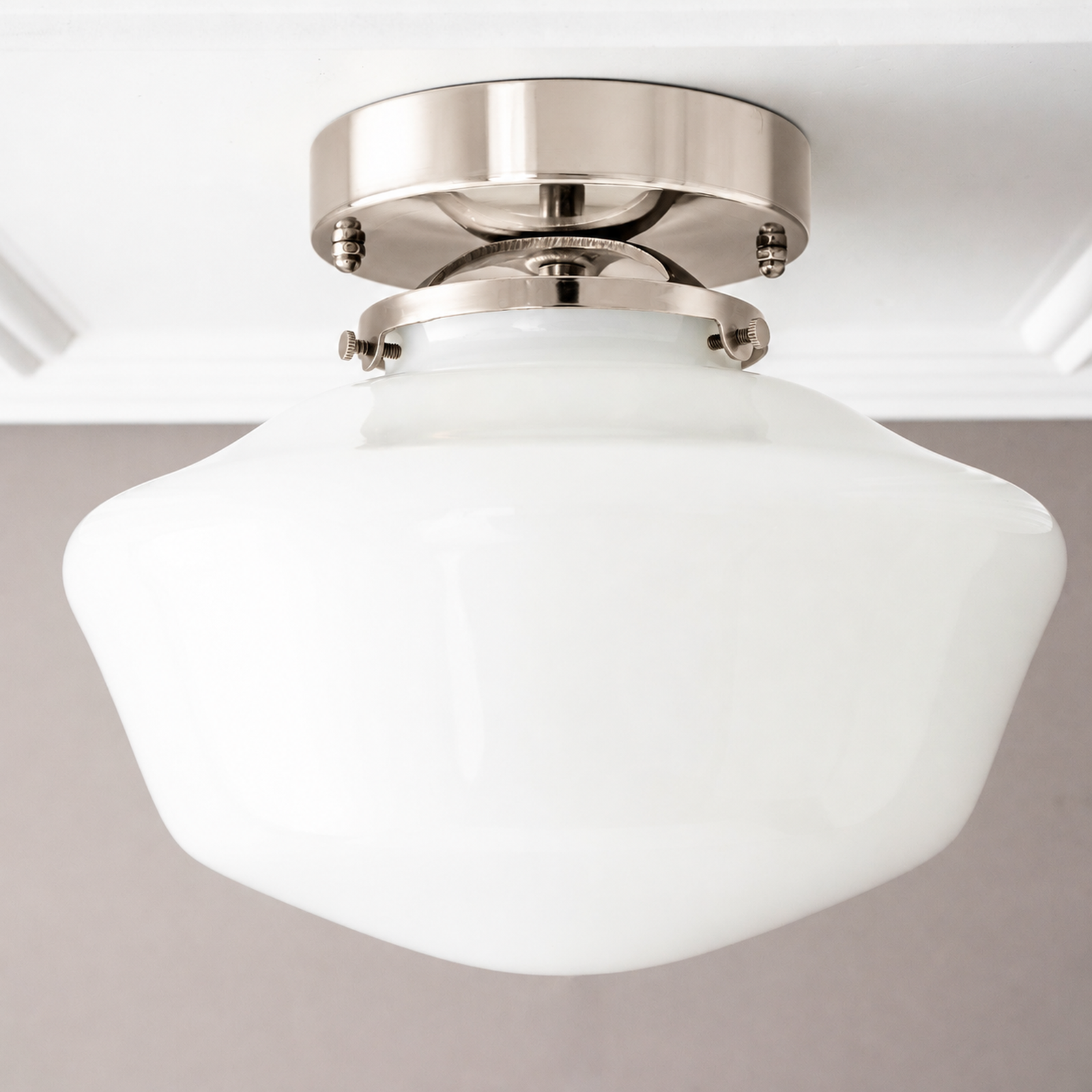 CEILING LIGHT MODEL NO. 9902 in Polished Nickel
