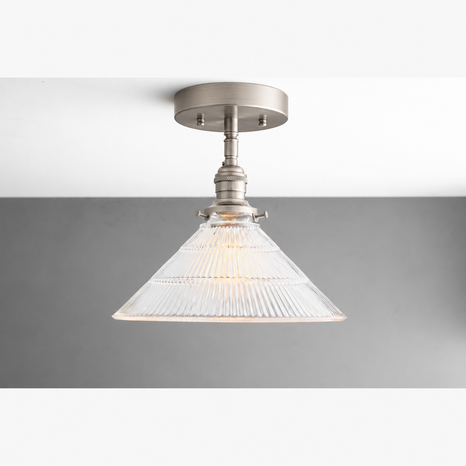 CEILING LIGHT MODEL NO. 9360 in Brushed Nickel