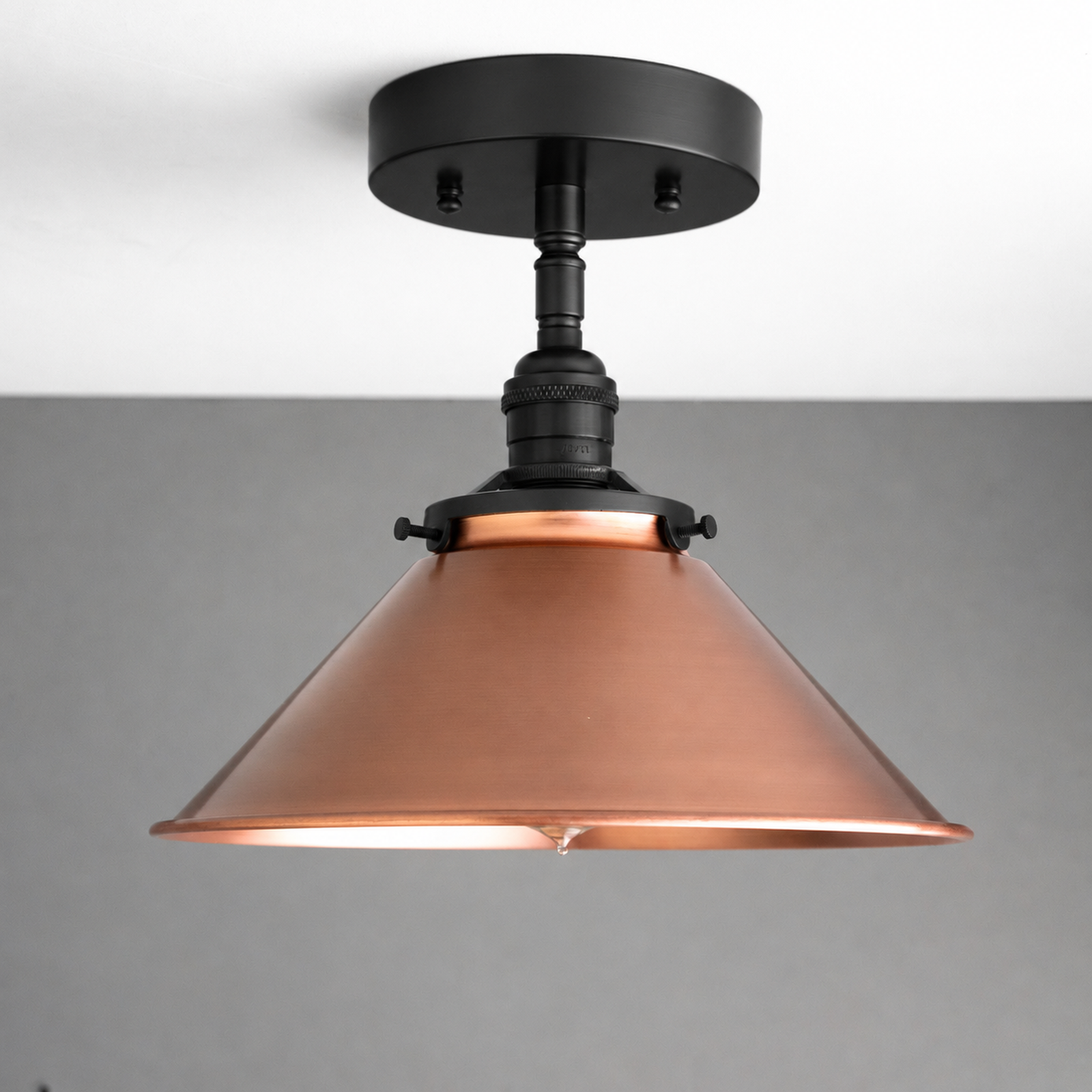 CEILING LIGHT MODEL NO. 7423 in Black