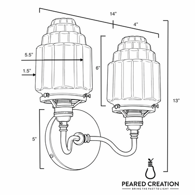 VANITY LIGHT MODEL NO. 7646
