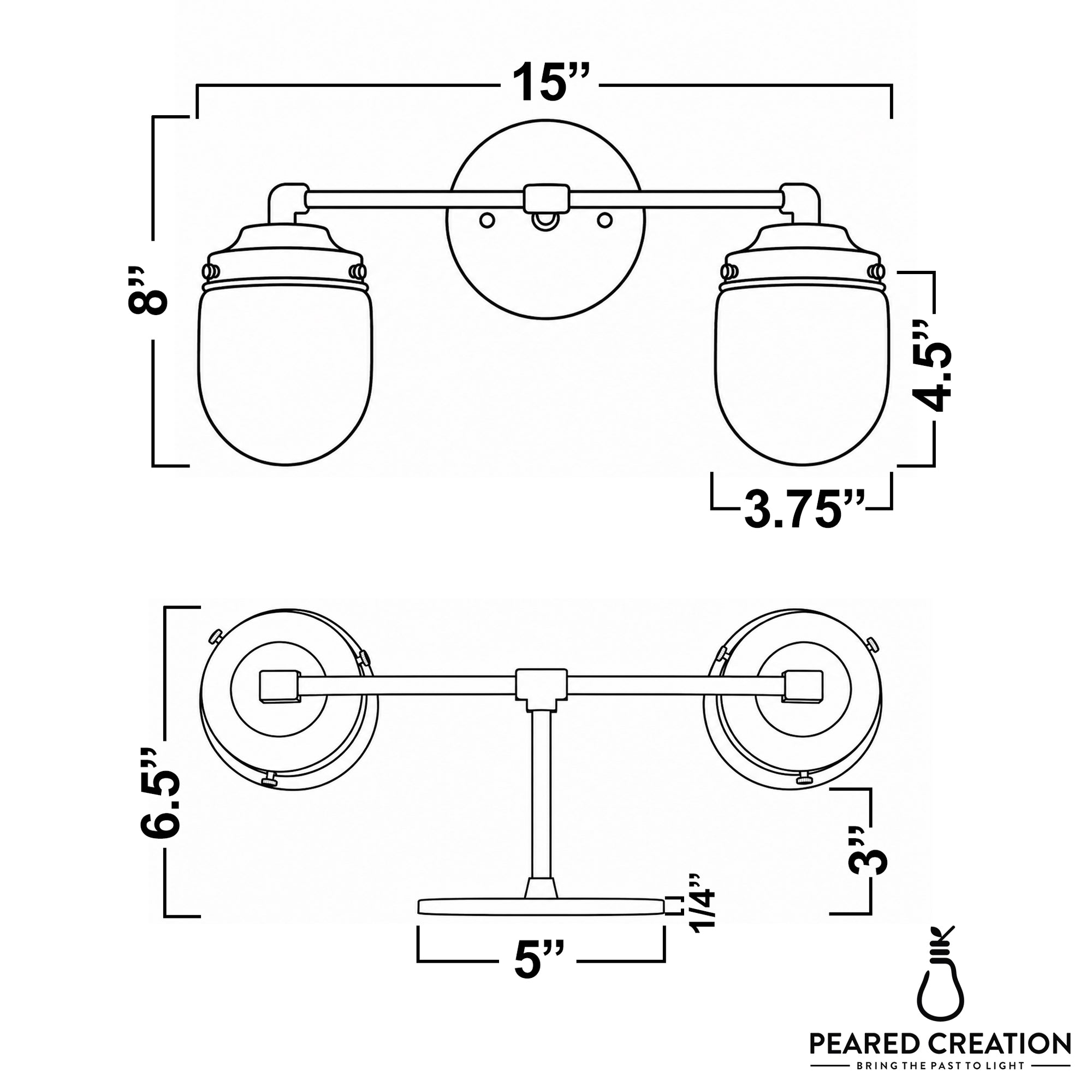 VANITY LIGHT MODEL NO. 1148