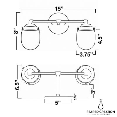 VANITY LIGHT MODEL NO. 1148