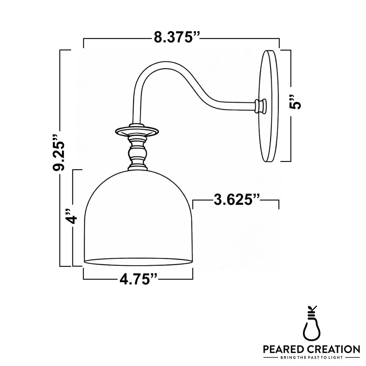 SCONCE MODEL NO. 3353