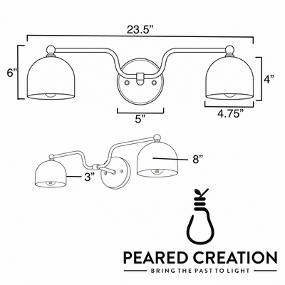 VANITY LIGHT MODEL NO. 1157