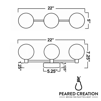 VANITY LIGHT MODEL NO. 6089