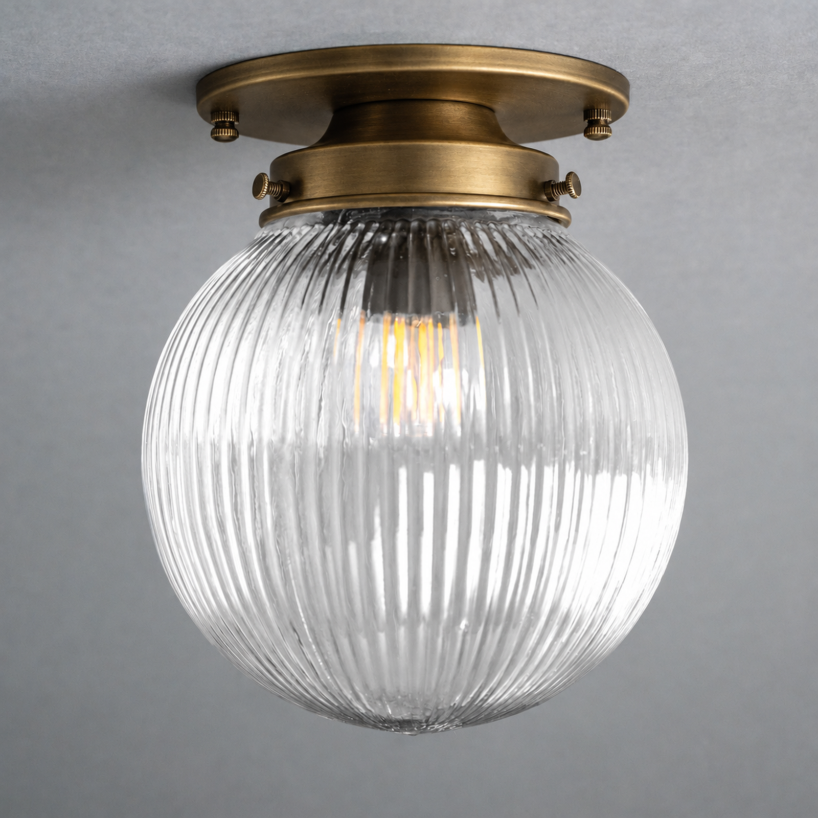CEILING LIGHT MODEL NO. 4984 in Antique Brass