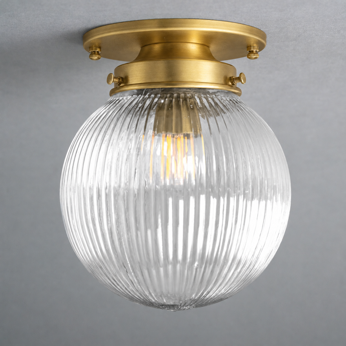 CEILING LIGHT MODEL NO. 4984 in Raw Brass