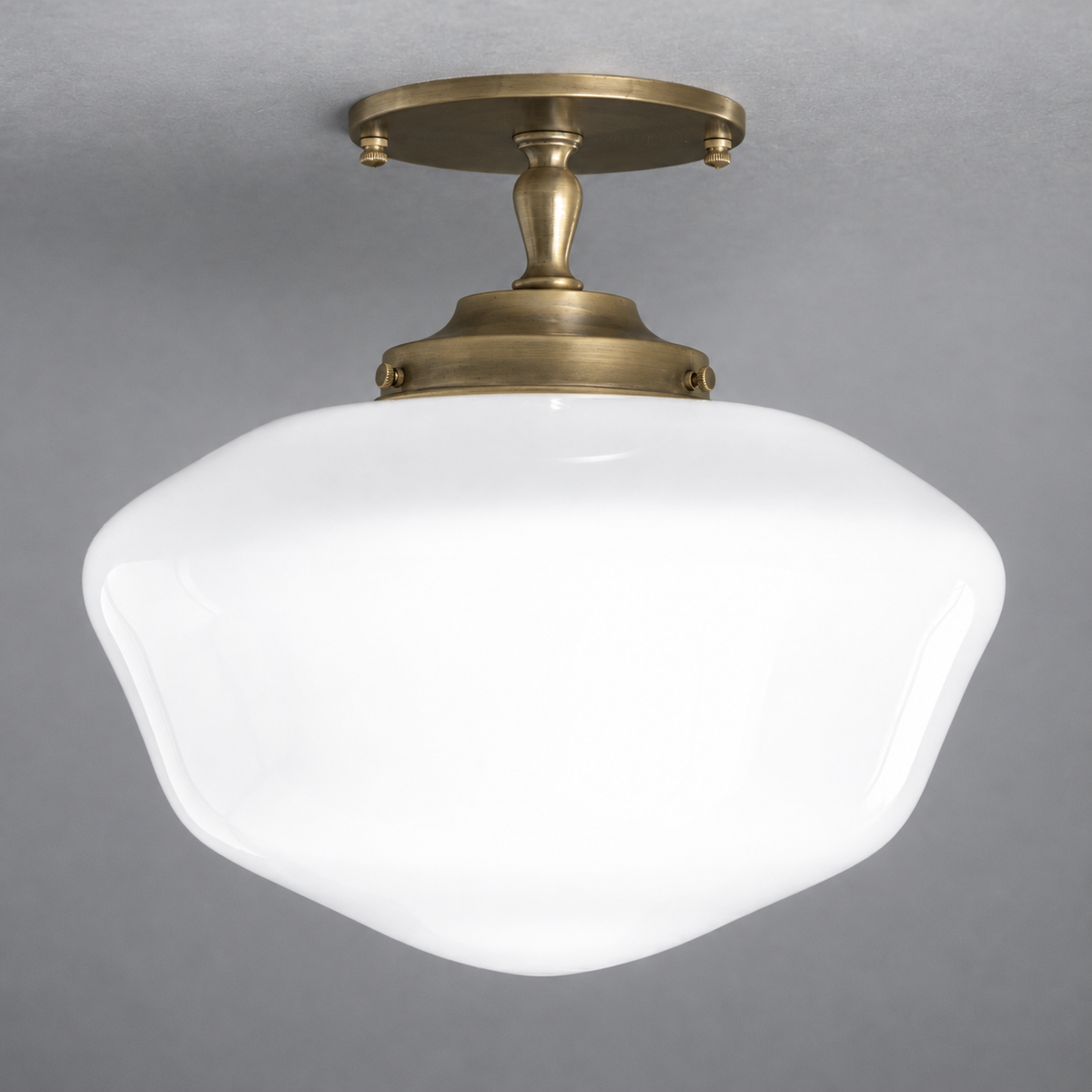 CEILING LIGHT MODEL NO. 8362 in Antique Brass