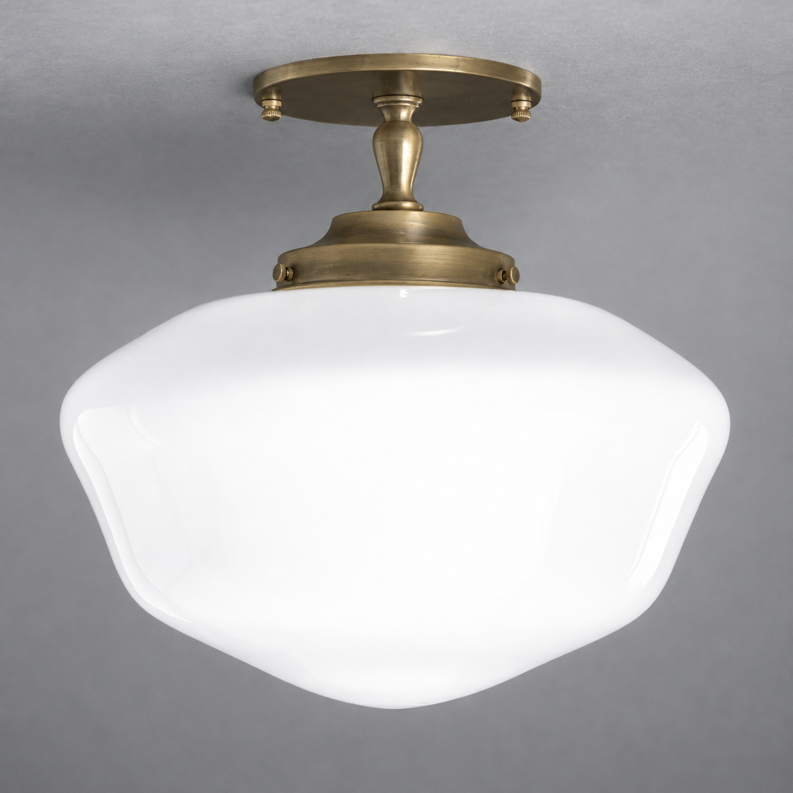 CEILING LIGHT MODEL NO. 8362 in Antique Brass