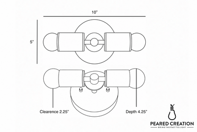 VANITY LIGHT MODEL NO. 2621