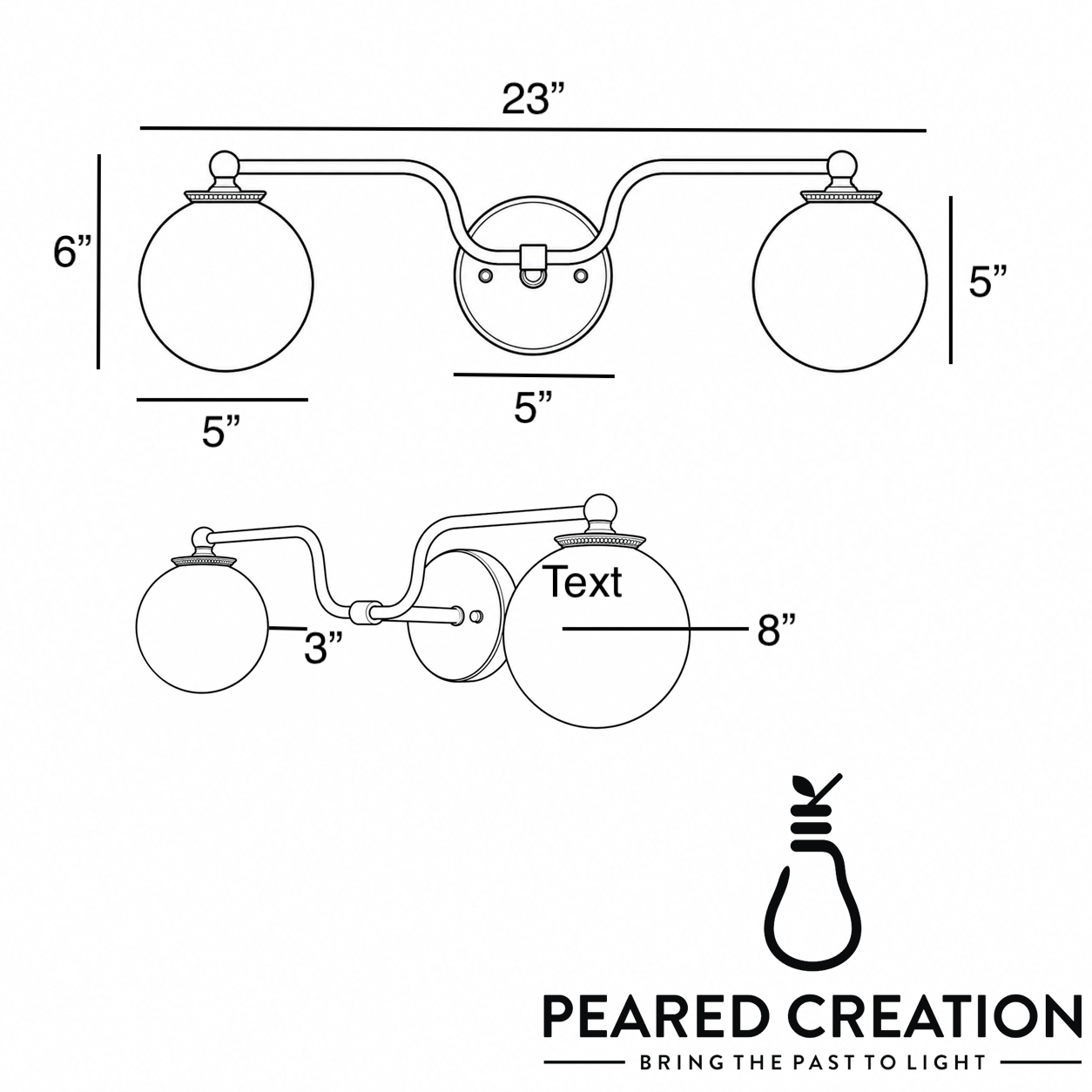 VANITY LIGHT MODEL NO. 1153