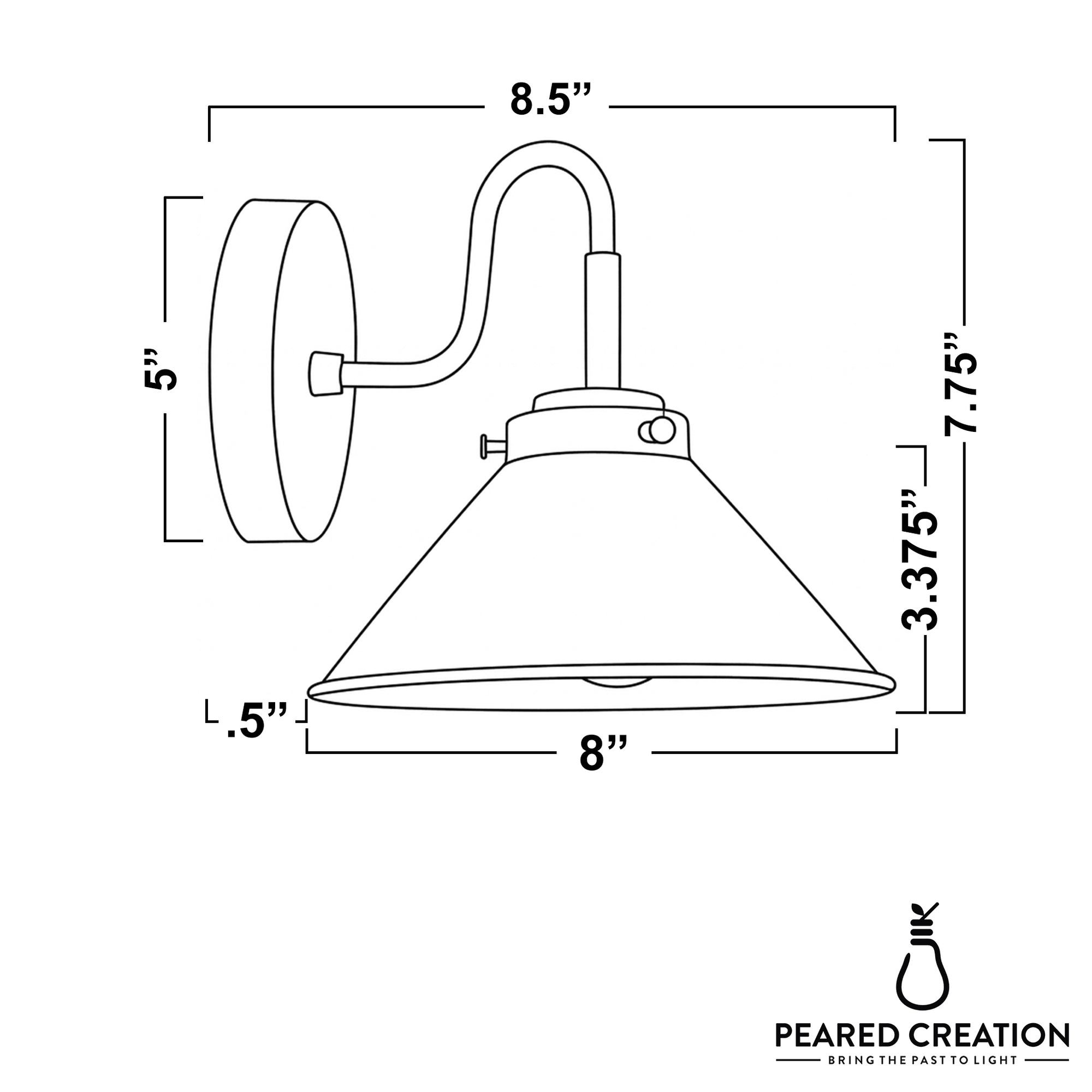 SCONCE MODEL NO. 0085