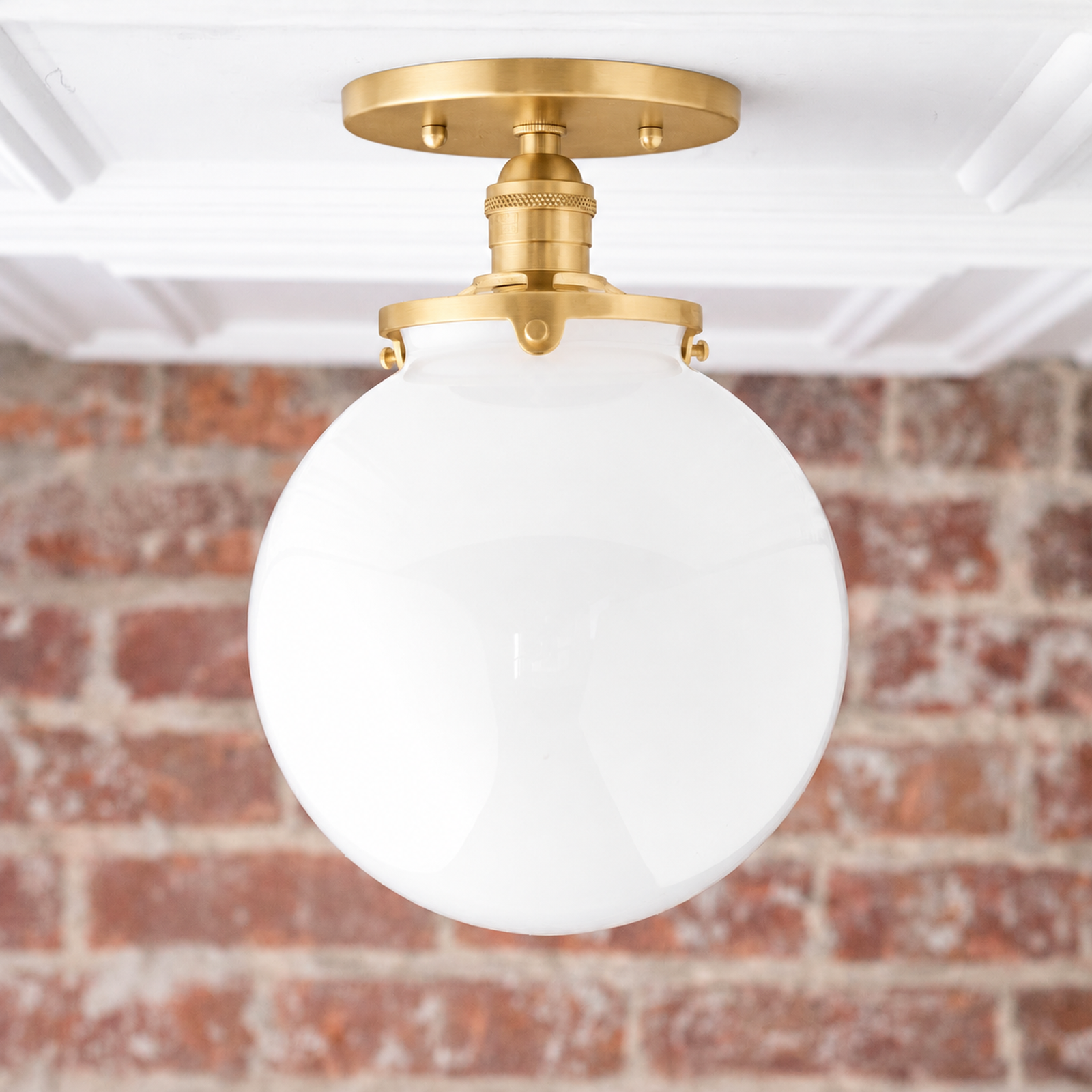 CEILING LIGHT MODEL NO. 1081 in Sealed Brass
