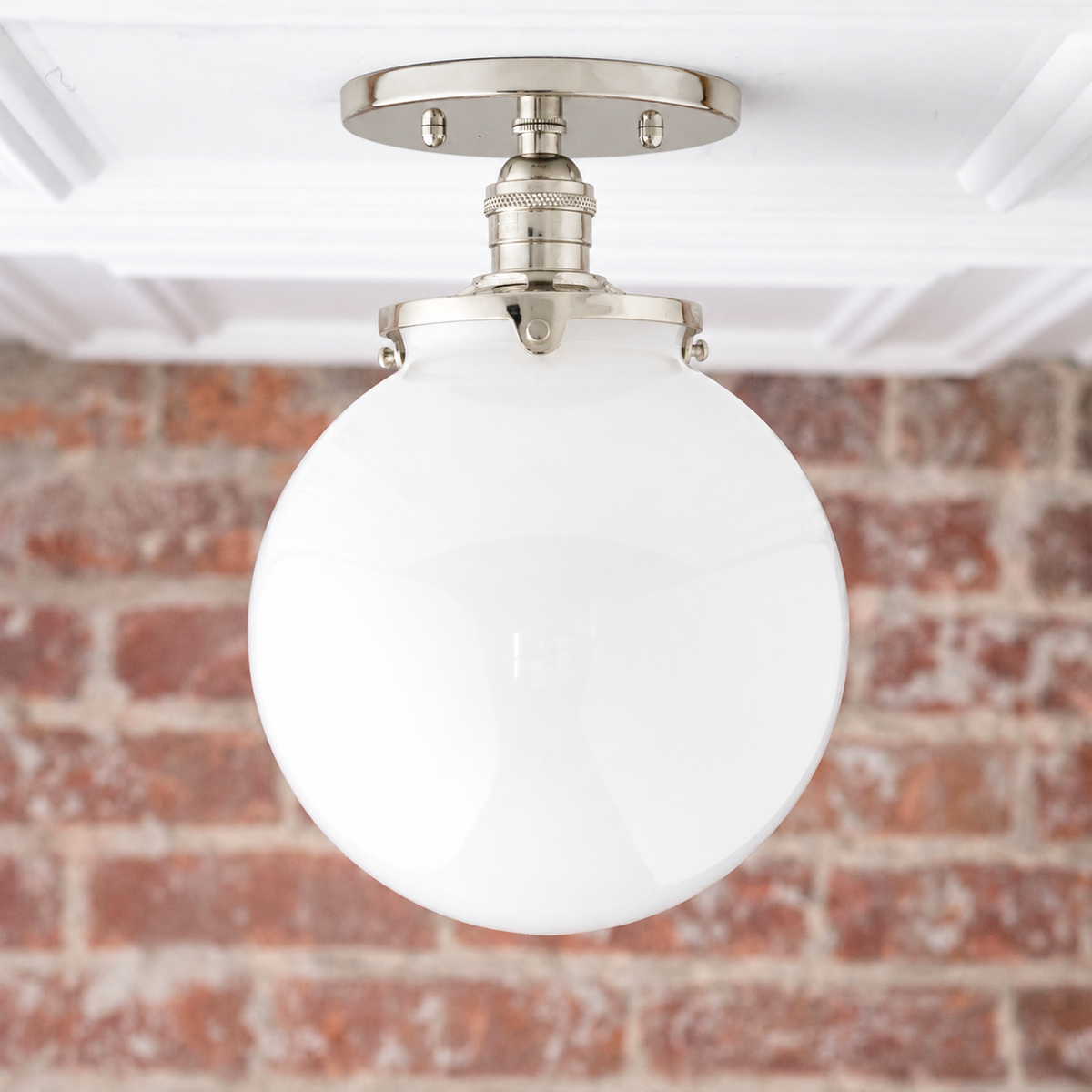 CEILING LIGHT MODEL NO. 1081 in Polished Nickel