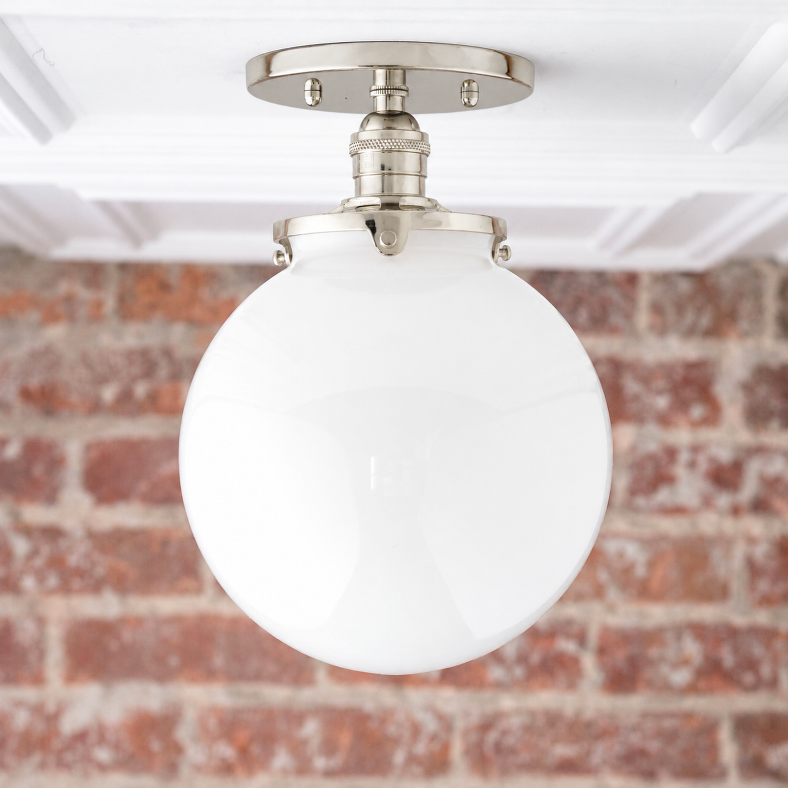 CEILING LIGHT MODEL NO. 1081 in Polished Nickel
